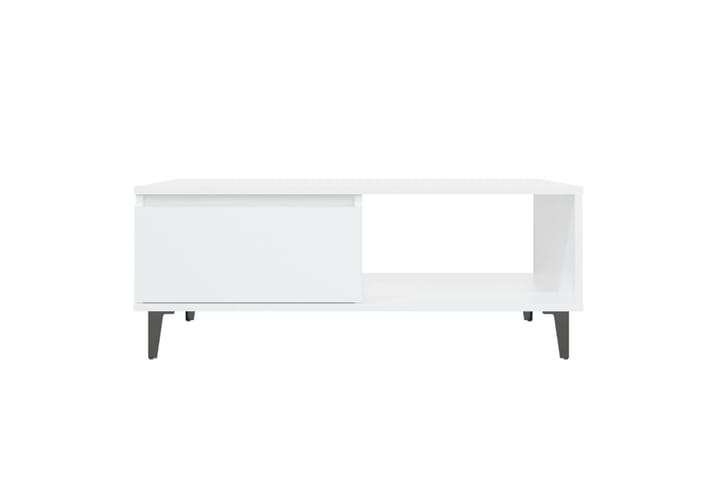 Salongbord hvit 90x60x35 cm sponplate - Hvit - Møbler - Bord - Sofabord