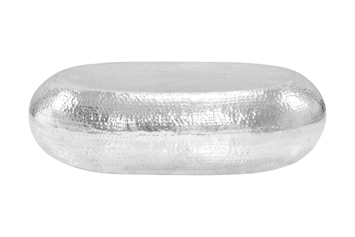 Salongbord sølv 100x50x28 cm aluminium - Møbler - Bord - Sofabord