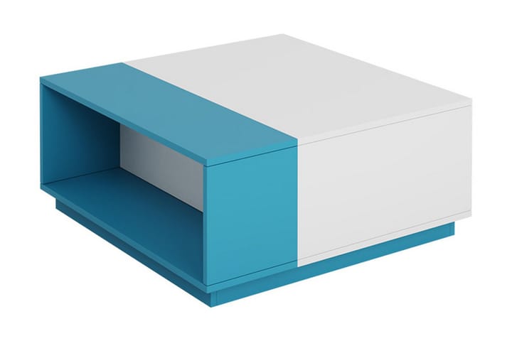 Settbord Ridino 80 cm - Hvit/Blå/Grønn - Møbler - Bord - Sofabord