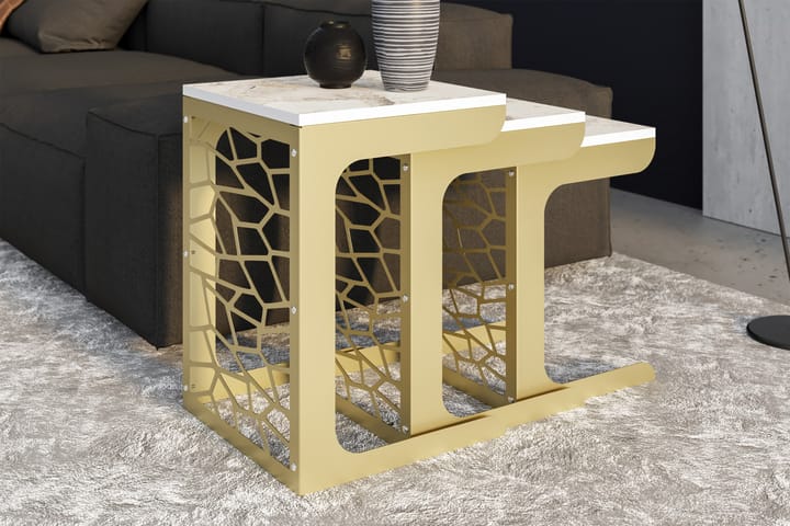 Settbord Sinnerbo - Gull - Møbler - Bord - Sofabord