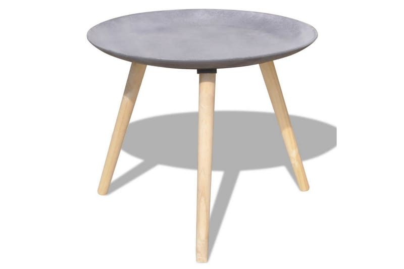 Sidebord-/salongbordsett 2 deler 55 cm og 44 cm betonggrå - Grå - Møbler - Bord - Sofabord