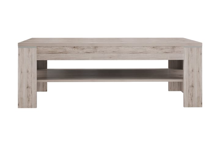 Sofabord Belaugh 120 cm med Oppbevairngshylle - Brun/Natur - Møbler - Bord - Sofabord