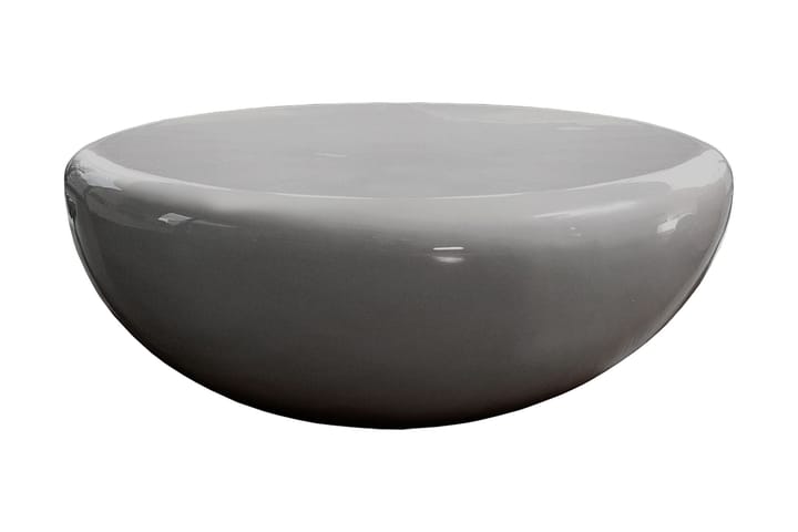 Sofabord Caturano 100 cm Rundt - Glassfiber/Grå - Møbler - Bord - Sofabord