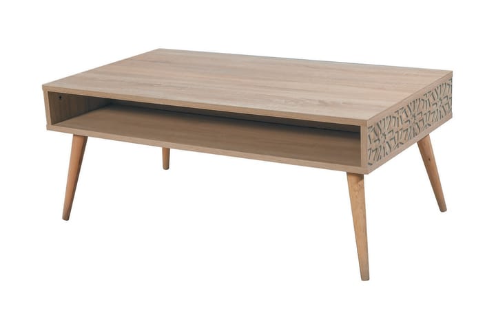 Sofabord Gillberga 110 cm med Oppbevairngshylle Dekor - Natur - Møbler - Bord - Sofabord
