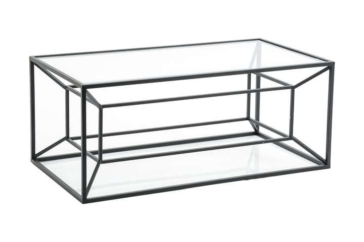 Sofabord Marfell 110 cm - Glass/Svart - Møbler - Bord - Sofabord