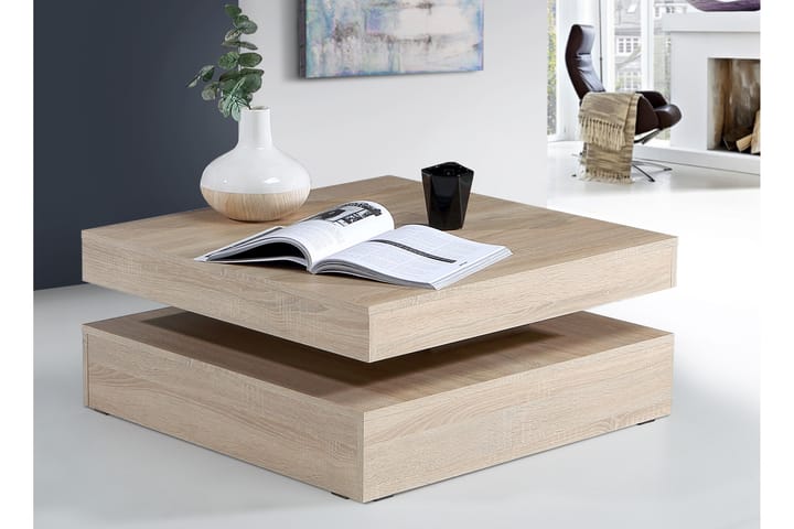 Sofabord Mesne 78 cm med Oppbevairngshylle - Brun - Møbler - Kjøkkenmøbler - Møbelsett til kjøkken & spiseplass