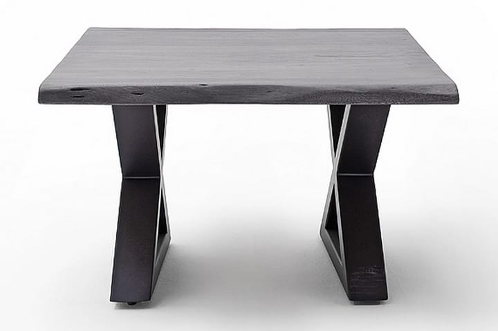 Sofabord Pomaire 75 cm Ben X-form - Akasie / grå / antrasitt - Møbler - Bord - Sofabord