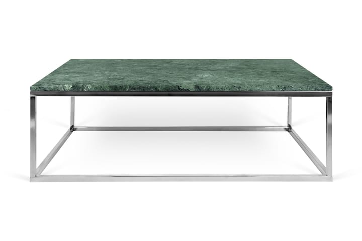 Sofabord Prairie 120 cm Marmor - Grønn/Krom - Møbler - Bord - Sofabord