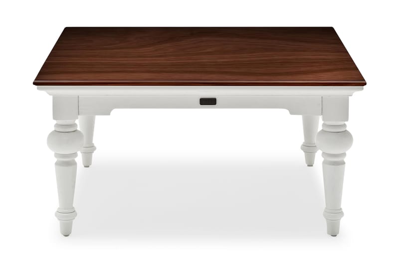 Sofabord Provence 100 cm med Oppbevaringsskuff - Mahogny/Brun/Hvit - Møbler - Bord - Sofabord