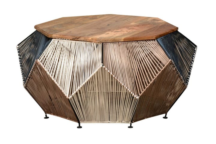Sofabord Regitsa 90 cm Hexagon - MangoTre/Natur - Møbler - Bord - Sofabord