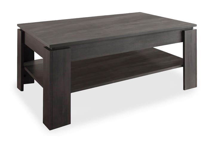 Sofabord Rifallet 110 cm med Oppbevairngshylle - Askgrå - Møbler - Bord - Sofabord