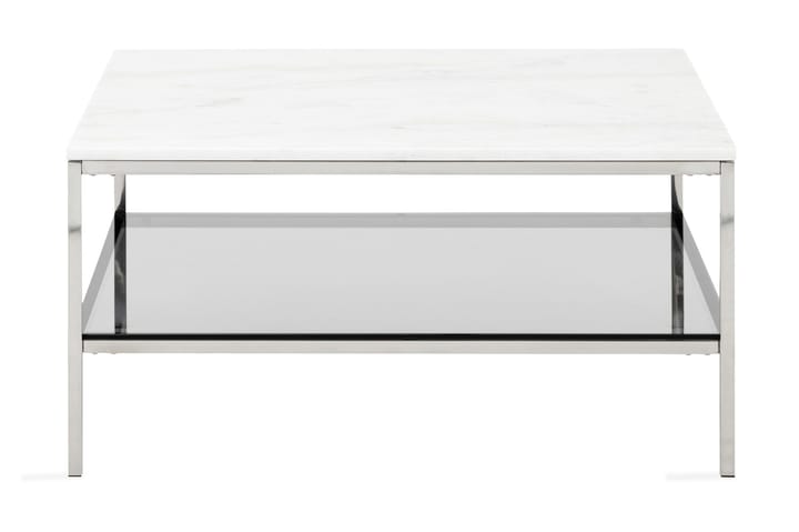 Sofabord Riseine 90 cm med Oppbevaring Marmor