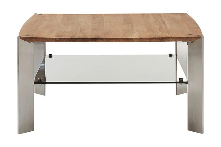 Sofabord Tamico 50 cm med Oppbevairngshylle - Eik/Brons - Møbler - Bord - Sofabord