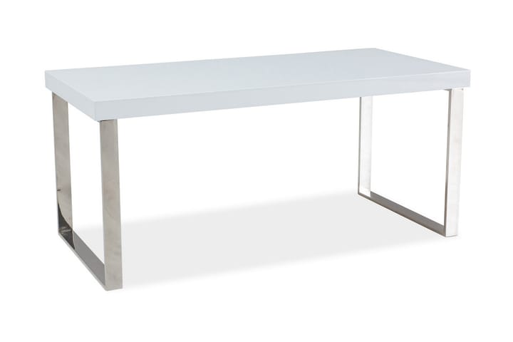 Sofabord Ternate 100 cm - Hvit/Krom - Møbler - Bord - Sofabord