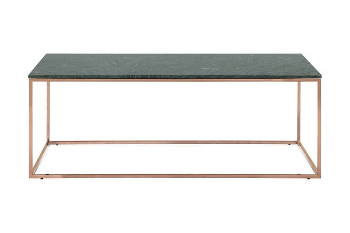 Sofabord Titania 120 cm Marmor - Grønn/Kobber - Møbler - Bord - Marmorbord