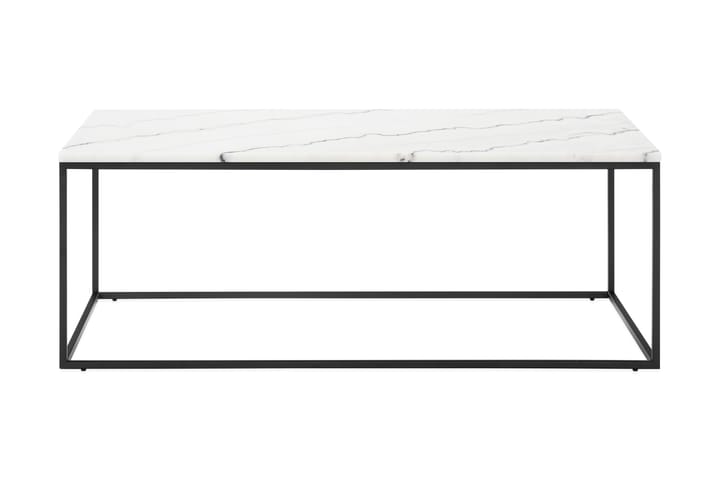Sofabord Titania 120 cm Marmor - Hvit/Svart - Møbler - Bord - Marmorbord