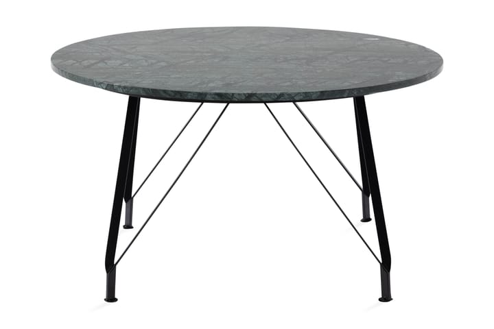 Sofabord Titania 80 cm Rundt Marmor - Grønn/Svart - Møbler - Bord - Spisebord & kjøkkenbord