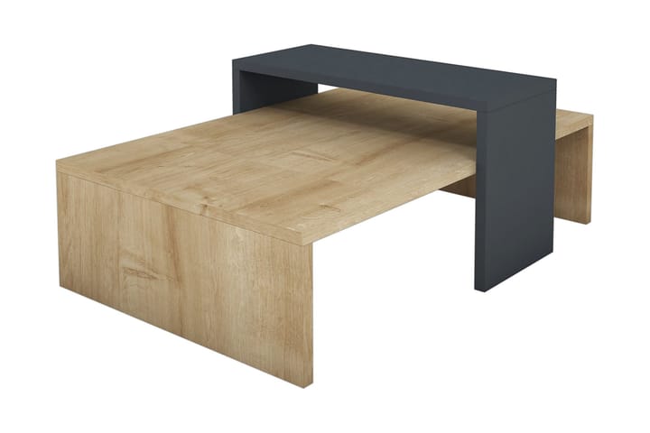Sofabord Tyrsberget 80 cm - Blå|Grå - Møbler - Bord - Sofabord
