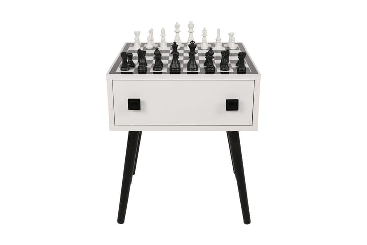 Sjakkbrett Erner 50 cm - Hvit / Svart - Møbler - Bord - Spillebord - Sjakkbord
