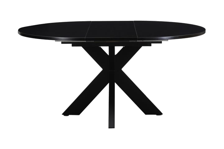 Bayview Spisebord Rundt 120 cm Forlengningsbart - Svart - Møbler - Bord - Spisebord & kjøkkenbord