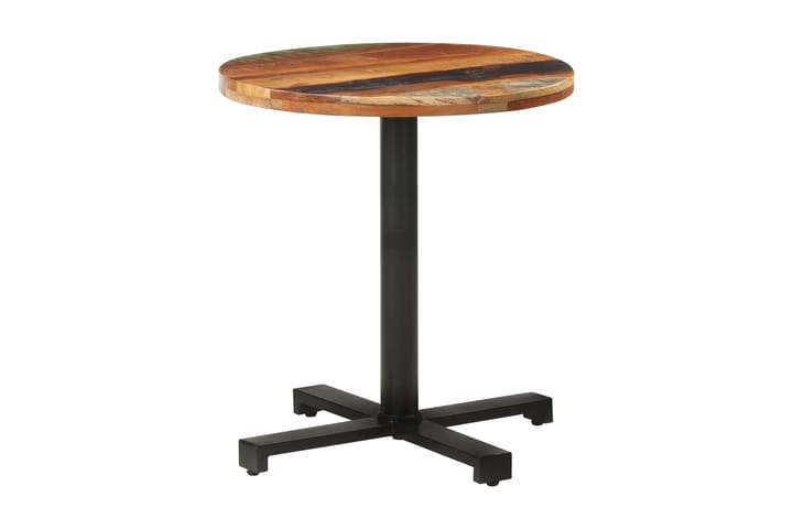 Bistrobord rundt Ø70x75 cm gjenvunnet heltre - Brun - Møbler - Bord - Spisebord & kjøkkenbord