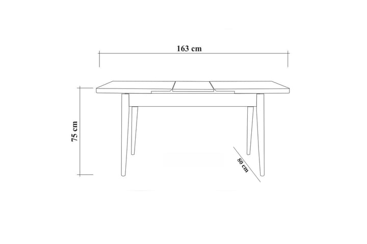 Board Vanlandingham 75 cm - Tre | Natur | Grønn - Møbler - Bord - Spisebord & kjøkkenbord