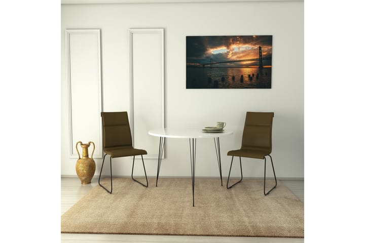 Bord Odet 90 cm - Hvit - Møbler - Bord - Spisebord & kjøkkenbord