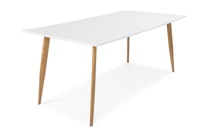 Bord Tommy 180 cm - Hvit|Eik - Møbler - Bord - Spisebord & kjøkkenbord