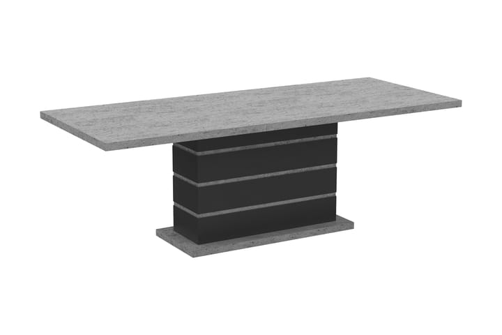 Forlengningsbart Spisebord Griffith 180/220 cm - Grå/Svart - Møbler - Bord - Spisebord & kjøkkenbord