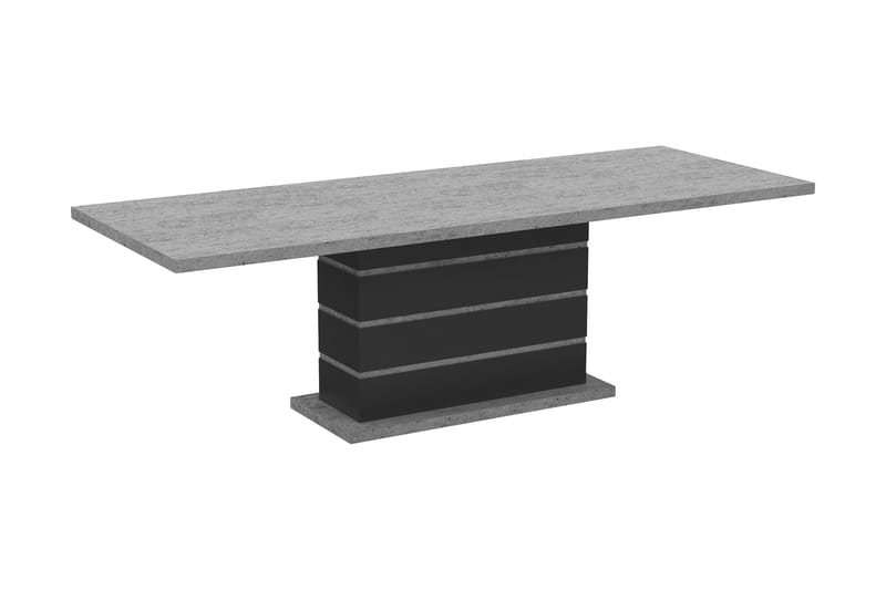 Forlengningsbart Spisebord Griffith 200/240 cm - Grå/Svart - Møbler - Bord - Spisebord & kjøkkenbord