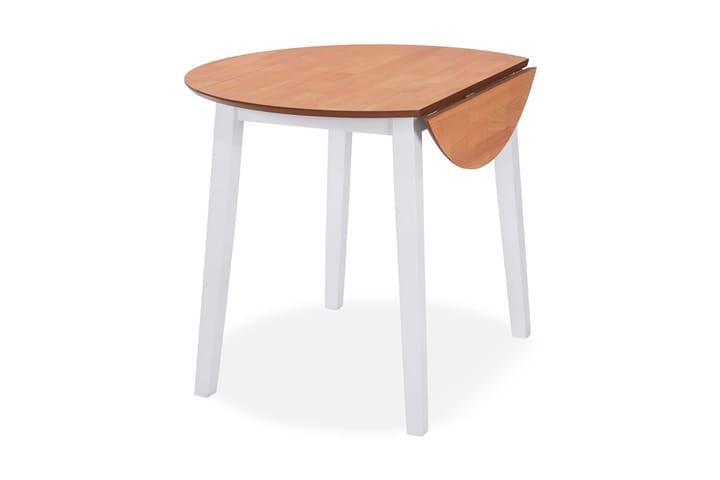 Klaffebord rund MDF hvit - Hvit - Møbler - Bord - Spisebord & kjøkkenbord