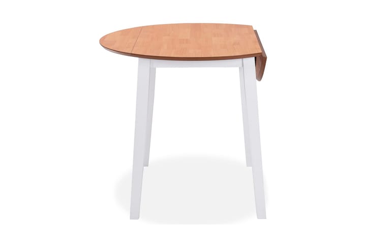 Klaffebord rund MDF hvit - Hvit - Møbler - Bord - Spisebord & kjøkkenbord