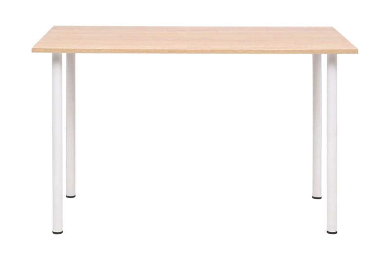 Spisebord 120x60x73 cm eik og hvit - Brun - Møbler - Bord - Spisebord & kjøkkenbord