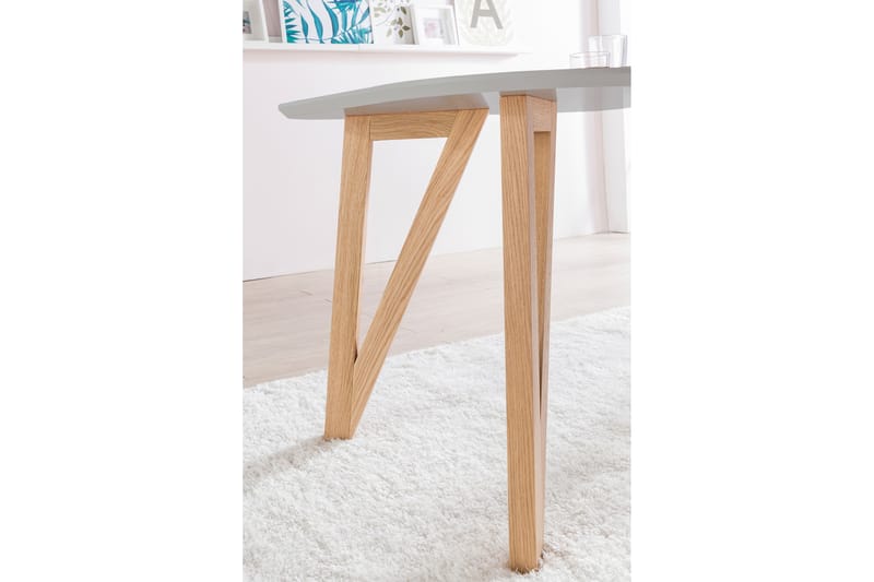 Spisebord 180x90x76 cm Grå/Eik - Møbler - Bord - Spisebord & kjøkkenbord