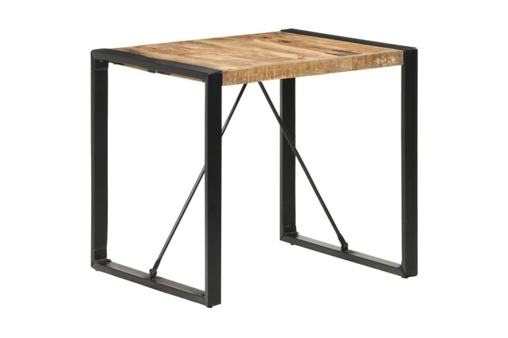 Spisebord 80x80x75 cm grovt mangotre - Brun - Møbler - Bord - Spisebord & kjøkkenbord