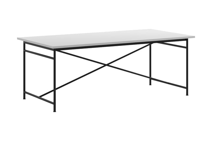 Spisebord Adem 200 cm - Hvit / Svart - Møbler - Bord - Spisebord & kjøkkenbord