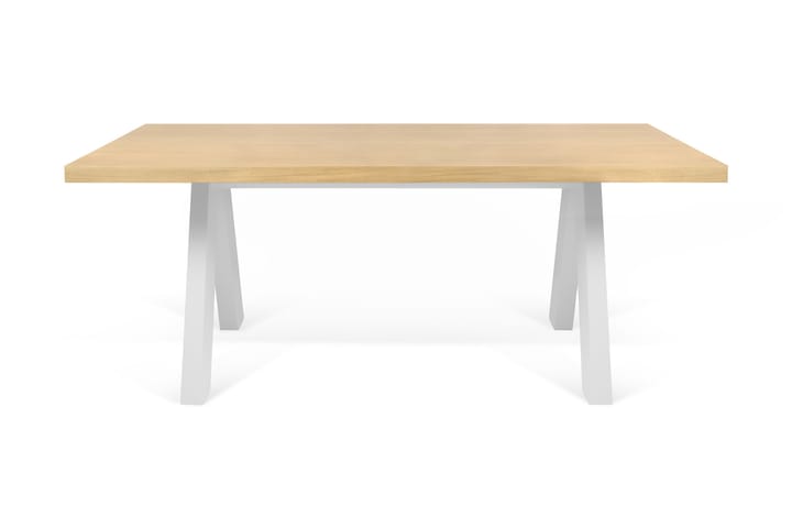 Spisebord Apex 200 cm - Hvit|Tre|Natur - Møbler - Bord - Spisebord & kjøkkenbord