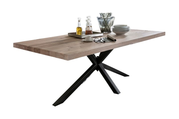 Spisebord Arhunda - Hvit/Svart - Møbler - Bord - Spisebord & kjøkkenbord