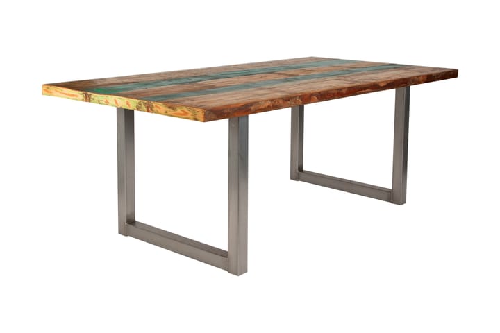 Spisebord Arhunda - Rød/Sølv - Møbler - Bord - Spisebord & kjøkkenbord