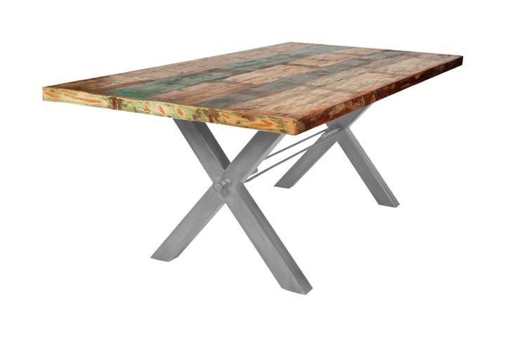 Spisebord Arhunda - Rød/Sølv - Møbler - Bord - Spisebord & kjøkkenbord