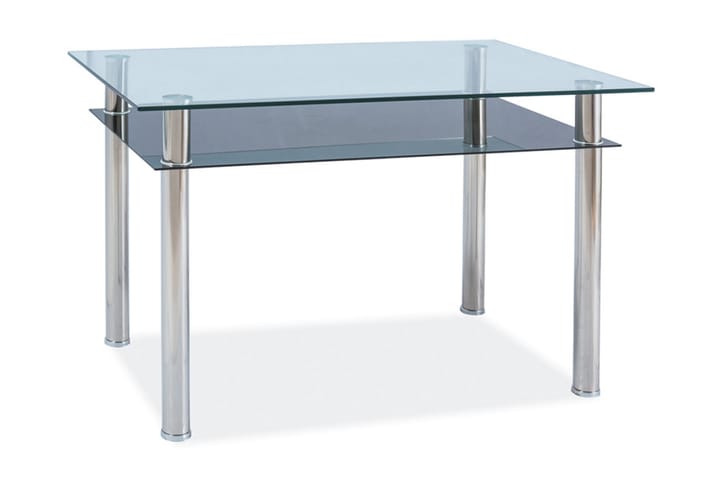 Spisebord Avadi 90 cm - Glass/Sølv - Møbler - Bord - Spisebord & kjøkkenbord