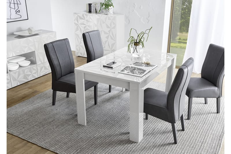 Spisebord Ayaka Forlengningsbart 137 cm - Hvit - Møbler - Bord - Spisebord & kjøkkenbord