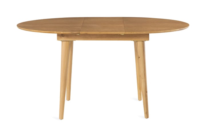Spisebord Barke Forlengningsbart 110 cm Rundt Massiv Eik - Brun - Møbler - Bord - Spisebord & kjøkkenbord