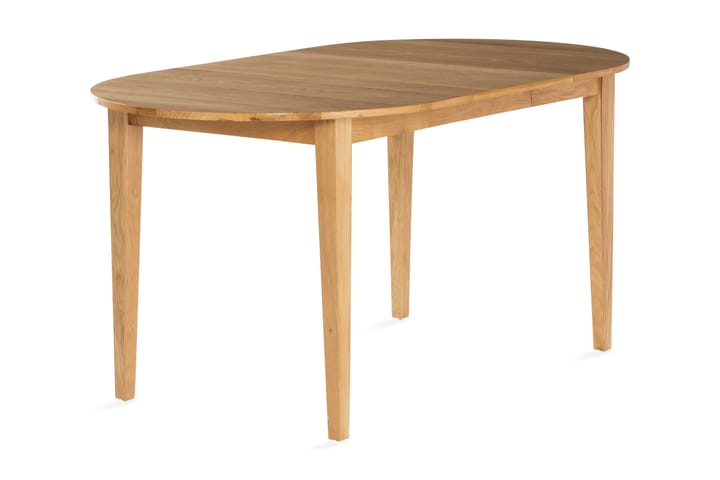 Spisebord Barke Forlengningsbart 115-157 cm Rundt Massiv Eik - Brun - Møbler - Bord - Spisebord & kjøkkenbord