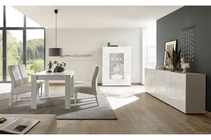 Spisebord Bayoner Forlengningsbart 180 cm - Hvit - Møbler - Bord - Spisebord & kjøkkenbord