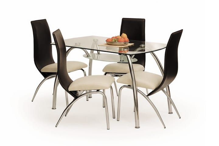 Spisebord Bernie 125 cm - Glass - Møbler - Bord - Spisebord & kjøkkenbord