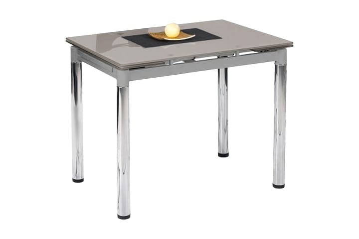 Spisebord Billan 96 cm Glass - Grå - Møbler - Bord - Spisebord & kjøkkenbord