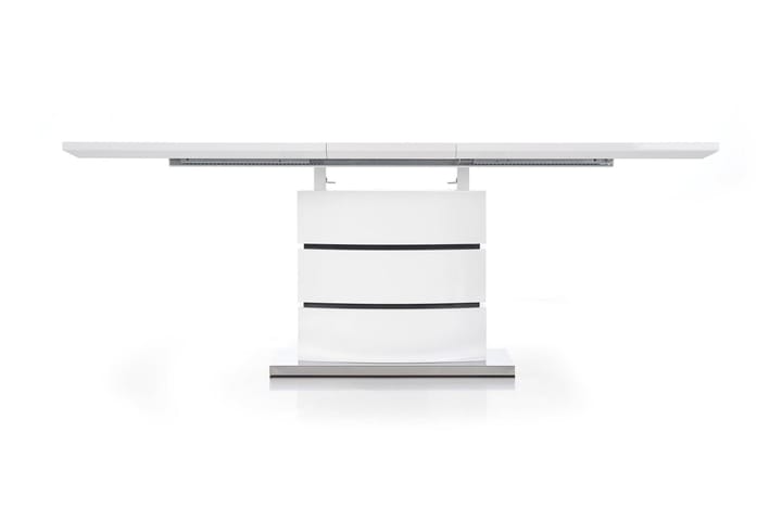 Spisebord Brosius Forlengningsbart  160 cm - Hvit|Svart - Møbler - Bord - Spisebord & kjøkkenbord