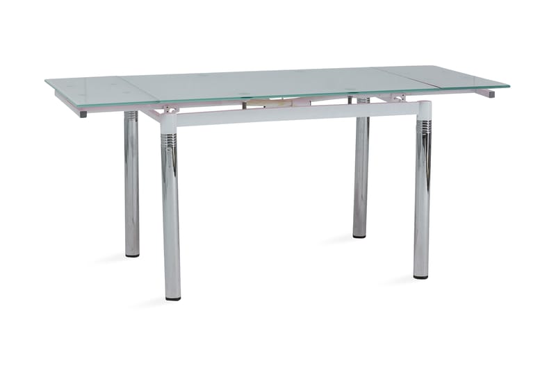 Spisebord Bucire Forlengningsbart 110 cm - Glass/Hvit - Møbler - Bord - Spisebord & kjøkkenbord