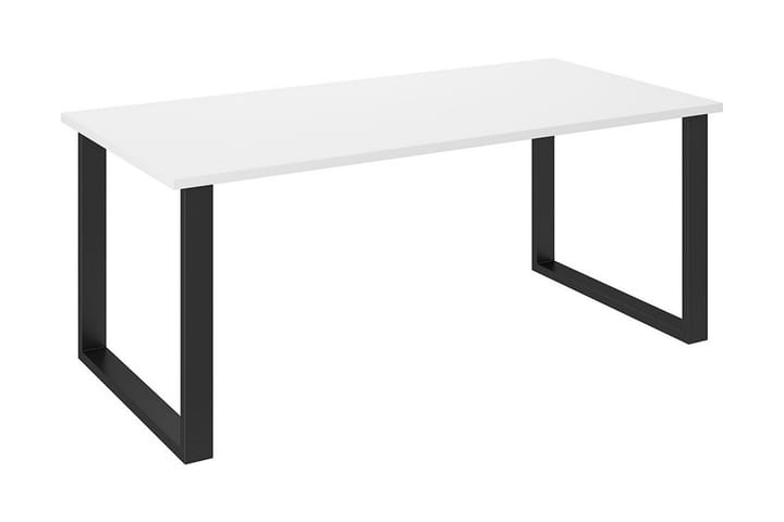 Spisebord Ciapin 185 cm - Hvit / Svart - Møbler - Bord - Spisebord & kjøkkenbord